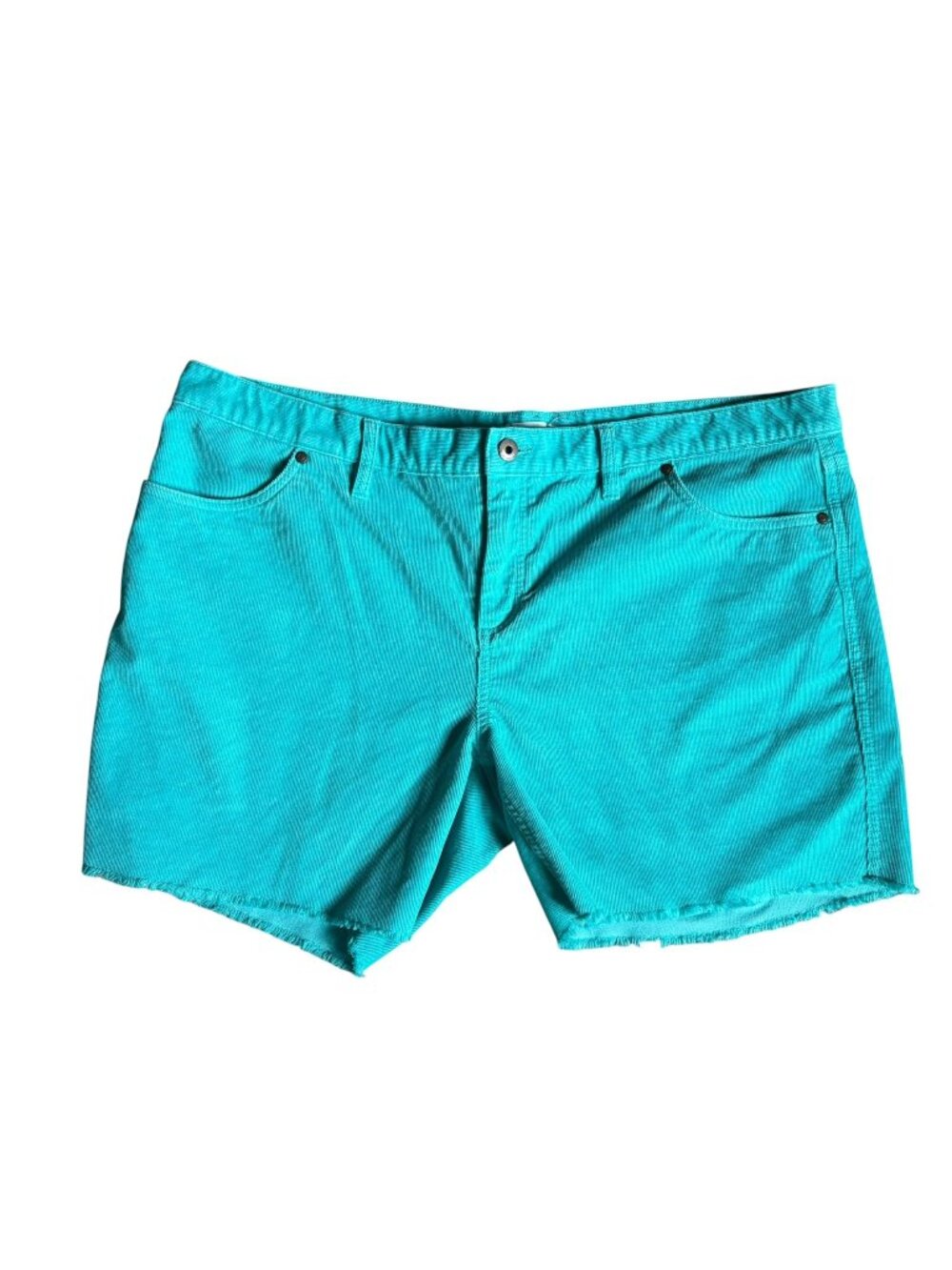 Carve Designs Oahu Shorts Corduroy Womens Size 16 Green 6" Inseam